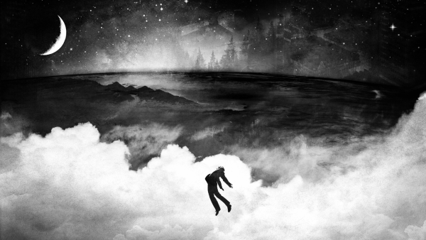 Космос черно белый