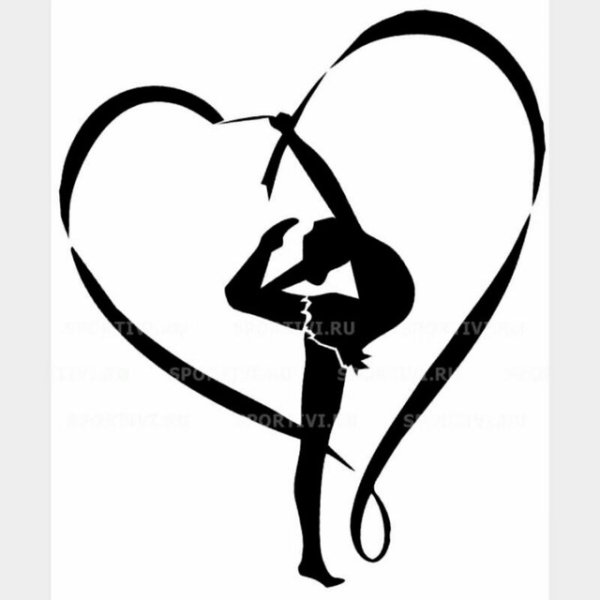 Силуэт гимнастки