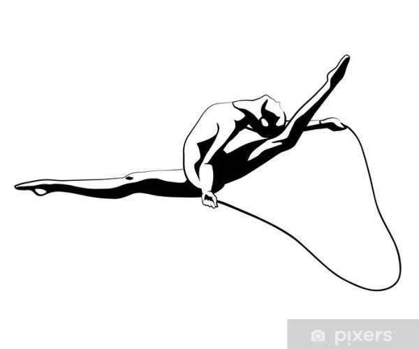 Художественная гимнастика силуэт