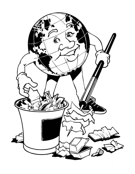 Раскраски на экологическую тему