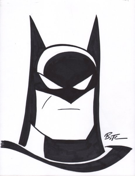 Бэтмен черно белый