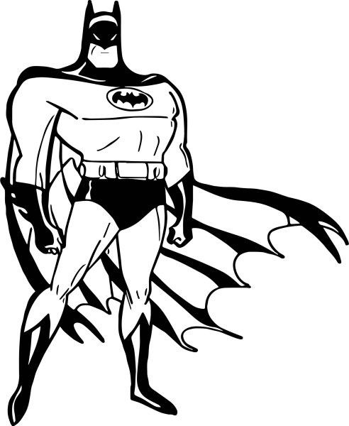 Бэтмен черно белый