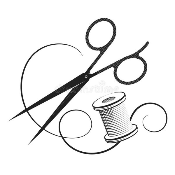 Нитки иголки ножницы