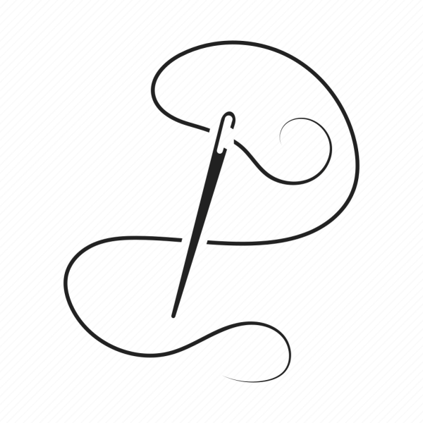 Иголка с ниткой логотип