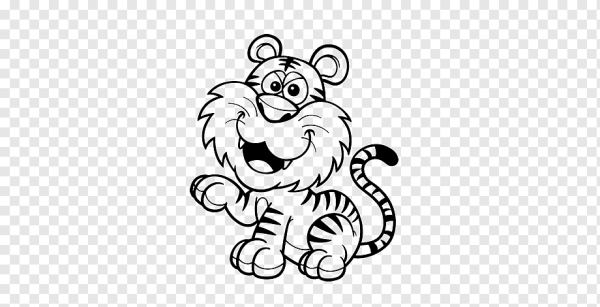 Тигренок мультяшный