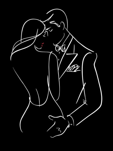 Силуэты влюбленных