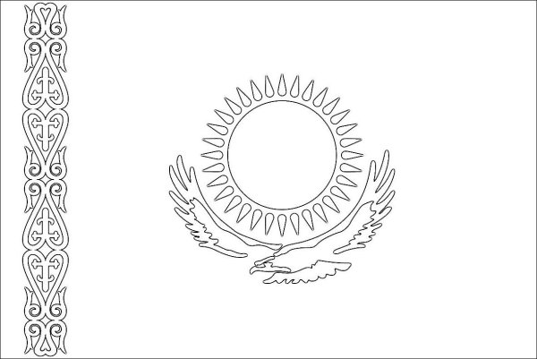 Раскраска Казахстан