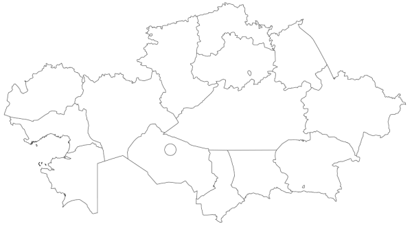 Казахстан на карте