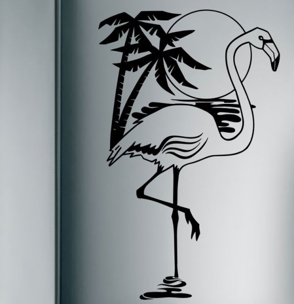 Раскраска Фламинго милые