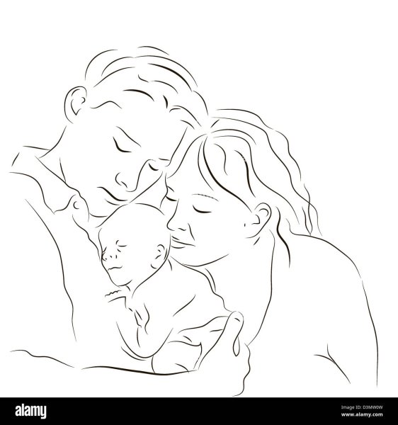 Рисунок мамы для срисовки