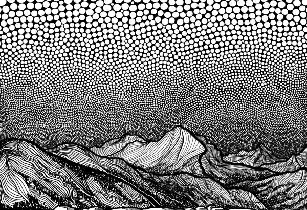 Пейзаж из линий