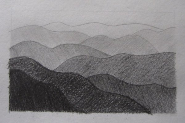 Воздушная перспектива в графике