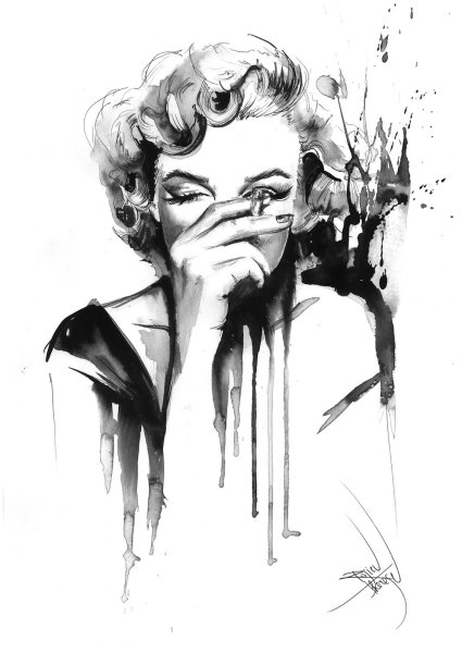 Мэрилин Монро эскиз