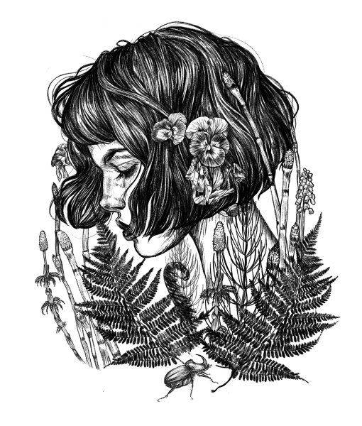 Графика (девушка)