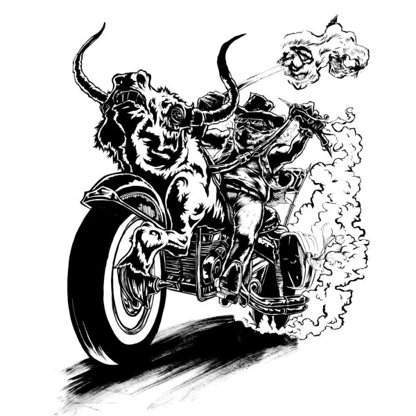 Чертеж мотоцикла Honda Shadow