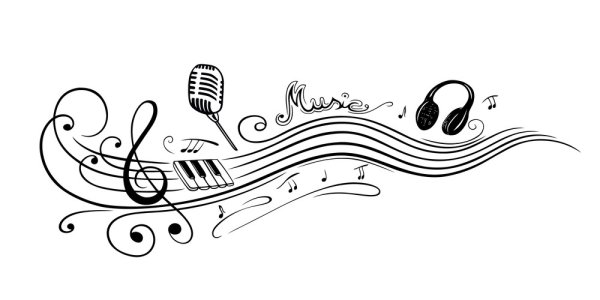 Нотный стан эскиз