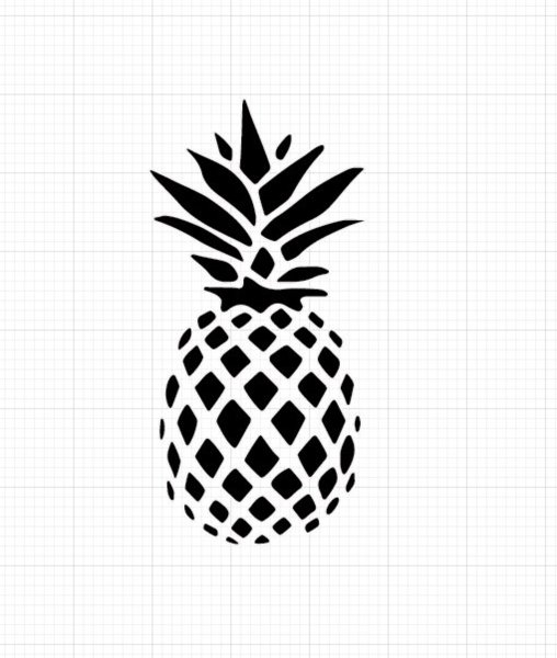 Ананас трафарет
