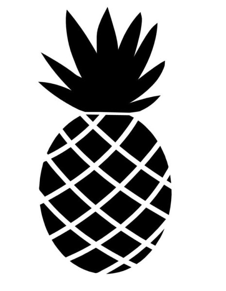 Эскиз маленького ананаса