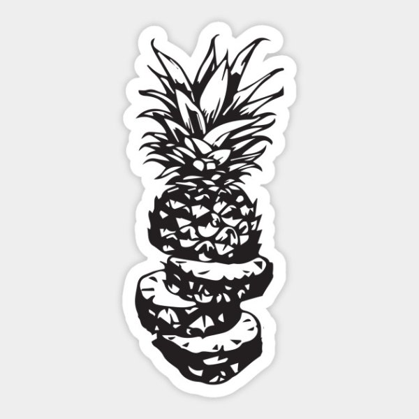 Ананас схематично