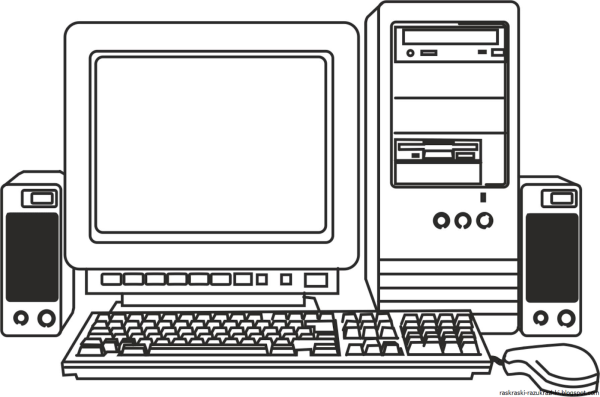Компьютер раскраска для детей