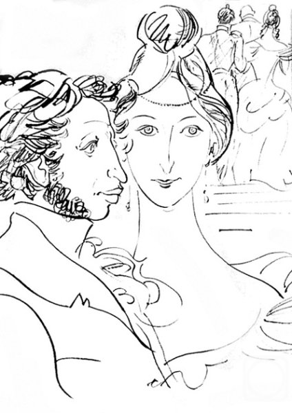 Зарисовки к произведениям Пушкина