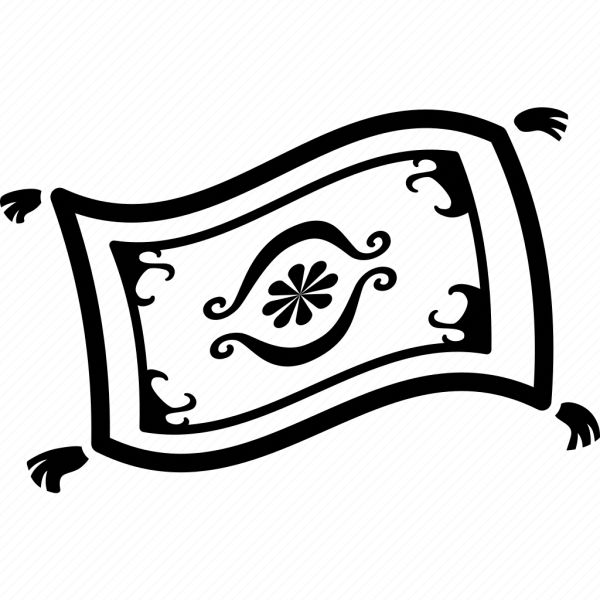 Ковер вектор чб