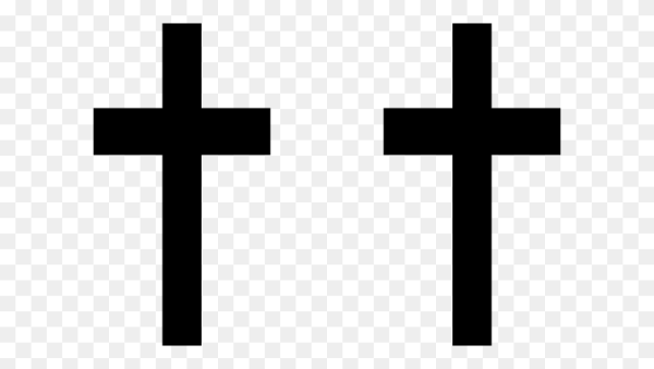 Крест черно белый