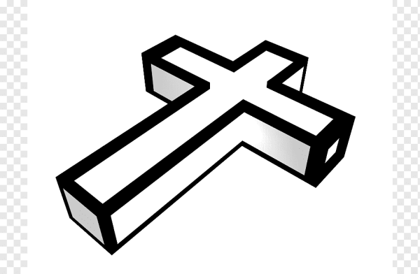 Крест объемный эскиз