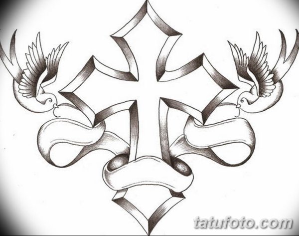 Тату эскизы кресты для мужчин
