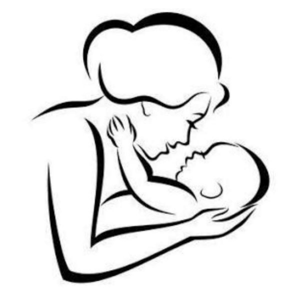 Эскиз мать и младенец