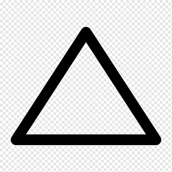 Треугольник на белом фоне