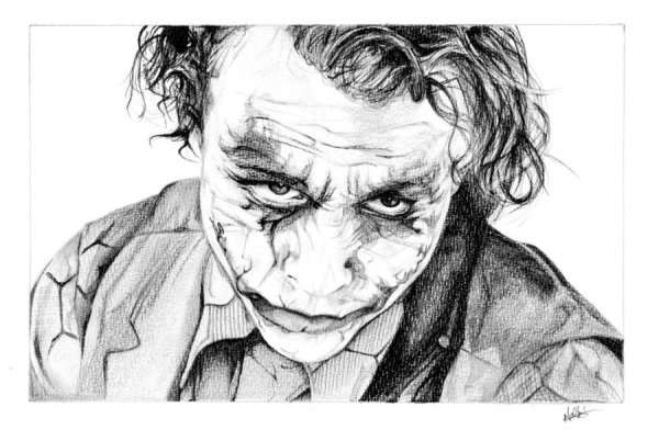 Джокер хит Леджер рисунок