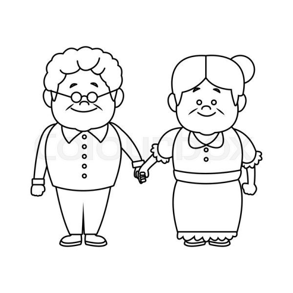 Дедушка рисунок