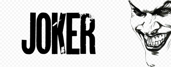 Джокер надпись чб