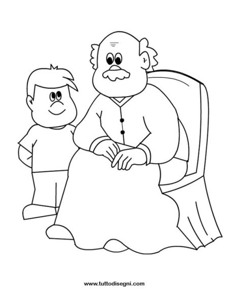 День пожилого человека раскраска