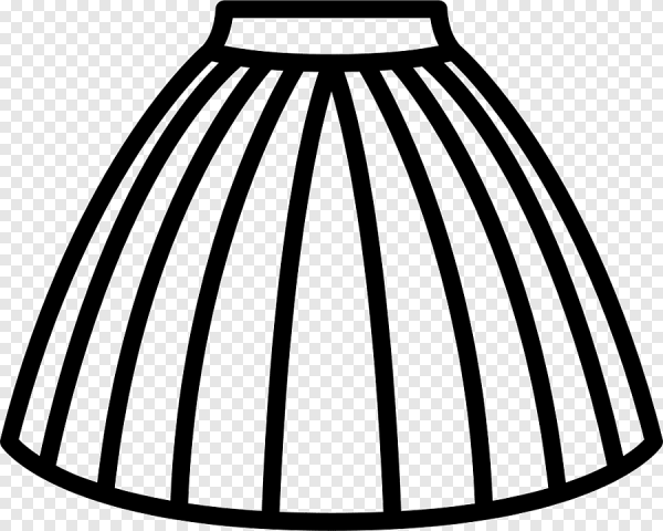 Трафарет юбки