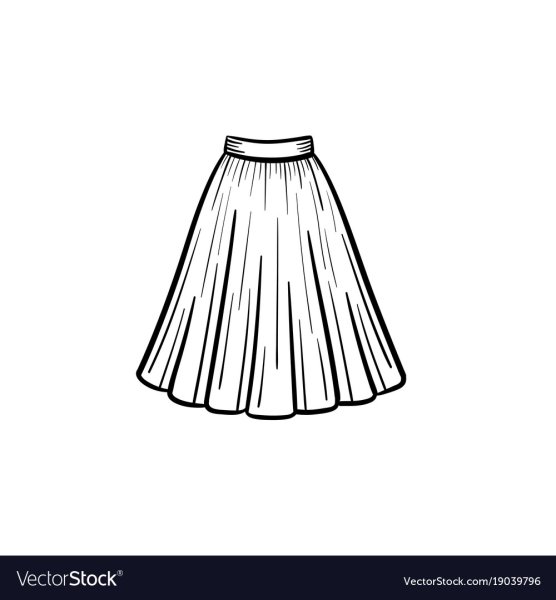 Юбка раскраска