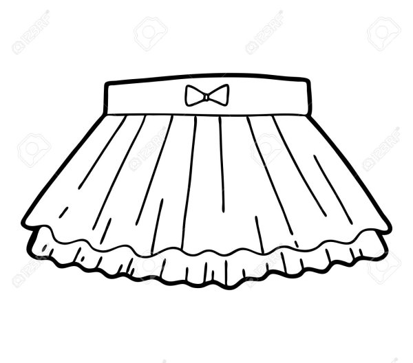 Юбка раскраска