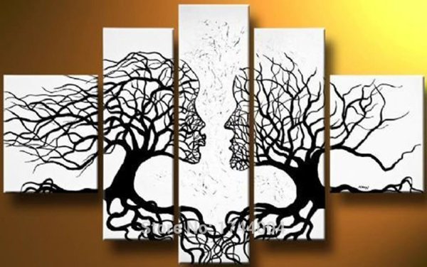 Панно триптих дерево