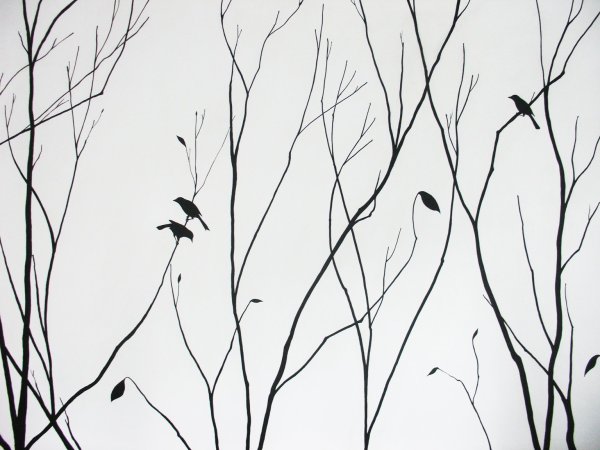 Стилизованные ветки деревьев