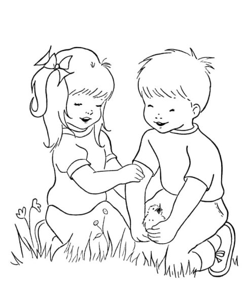 Раскраски на тему доброта