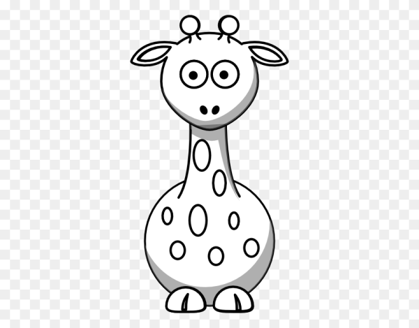 Жираф. Раскраска