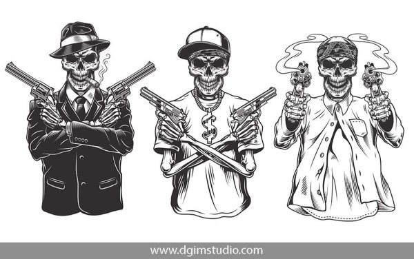 Гангстер эскиз