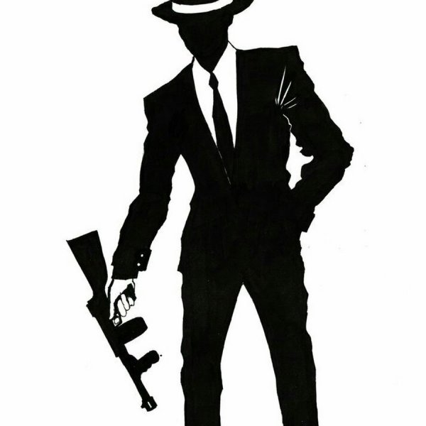 Силуэт гангстера