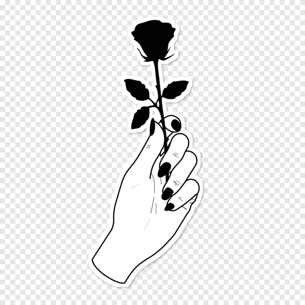 Стикеры Эстетика черно белые