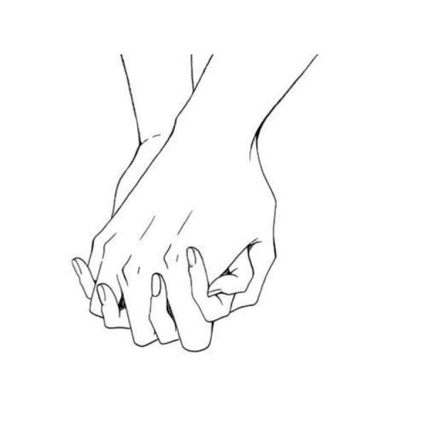 Рисунки для срисовки руки влюбленных