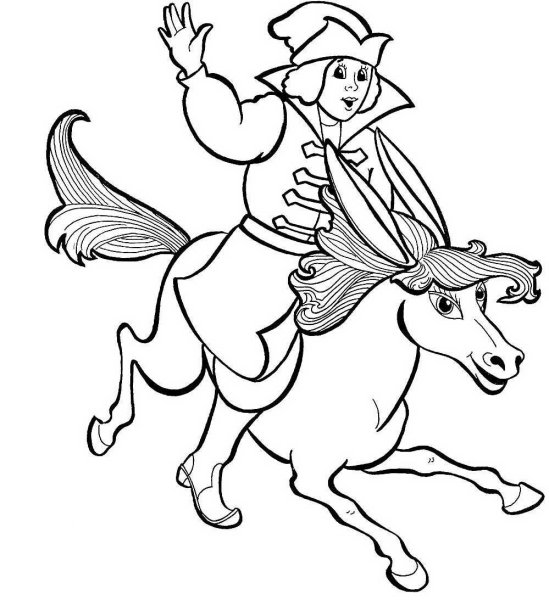 Раскраска-сказка "Сивка-бурка"