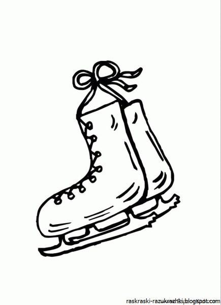 Коньки стикер