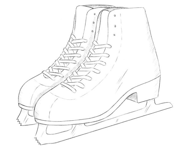 Коньки раскраска