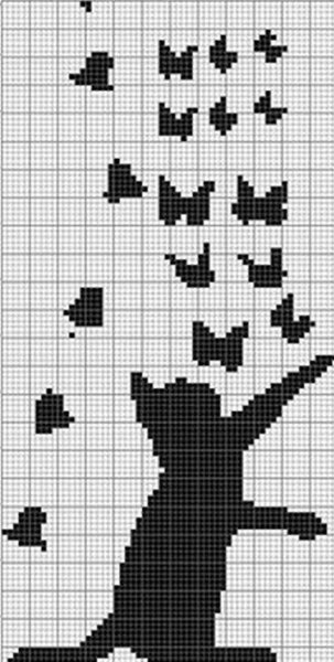 Схема жаккарда котенок